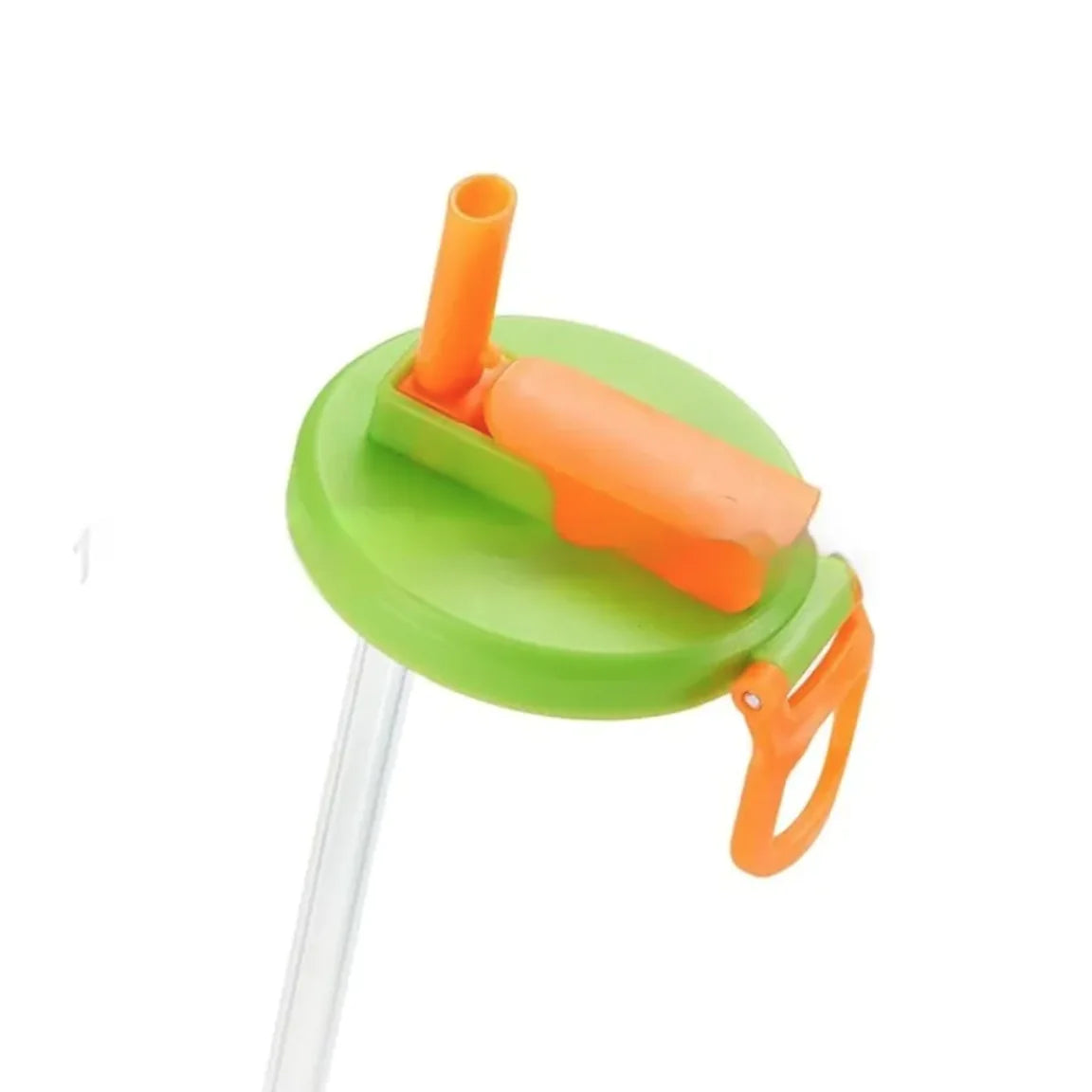 Soda Can Lid with Straw